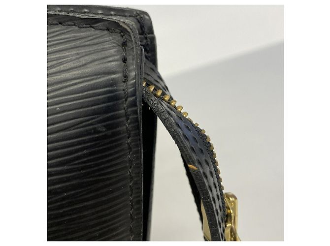 Borsa a tracolla Louis Vuitton Epi Saint Jacques Nero - vista 8