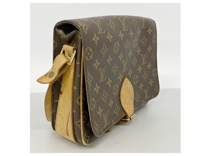 Borsa a tracolla Louis Vuitton Monogram Cartouchiere GM Marrone - vista 2