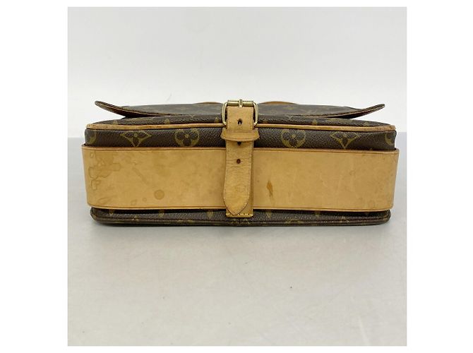 Borsa a tracolla Louis Vuitton Monogram Cartouchiere GM Marrone - vista 3
