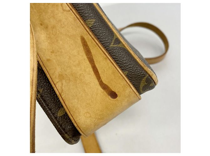 Borsa a tracolla Louis Vuitton Monogram Cartouchiere GM Marrone - vista 8