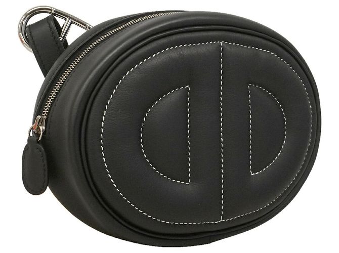 Hermès Borsa a tracolla Hermes In the Loop in Swift Nero - vista 2