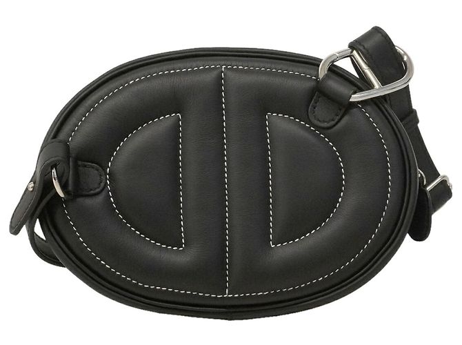 Hermès Borsa a tracolla Hermes In the Loop in Swift Nero - vista 9