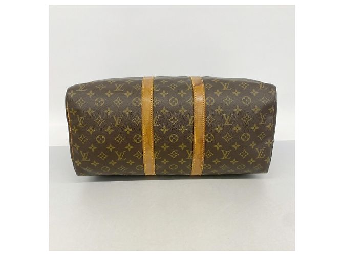 Keepall Borsa Boston Louis Vuitton Marrone - vista 3
