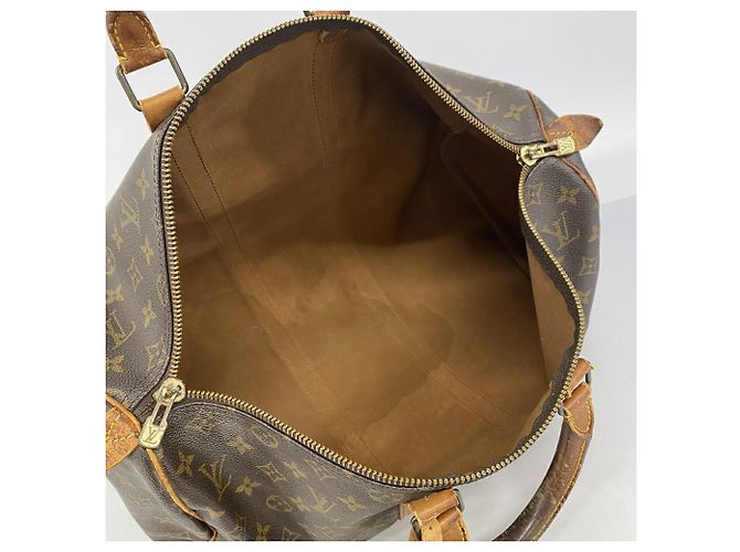 Keepall Borsa Boston Louis Vuitton Marrone - vista 4