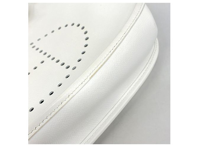 Hermès Borsa a tracolla Hermes Evelyne 2 PM Bianco - vista 11