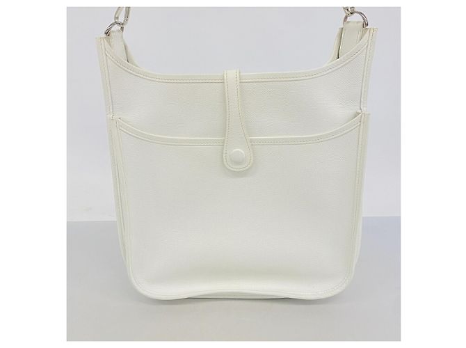 Hermès Borsa a tracolla Hermes Evelyne 2 PM Bianco - vista 12