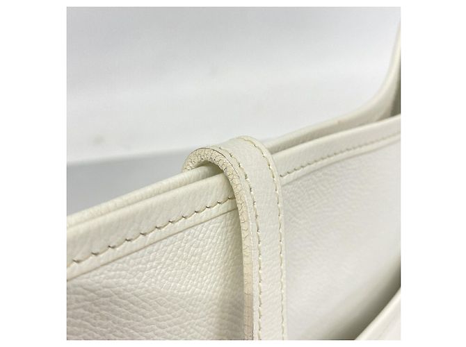 Hermès Borsa a tracolla Hermes Evelyne 2 PM Bianco - vista 8