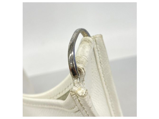 Hermès Borsa a tracolla Hermes Evelyne 2 PM Bianco - vista 9