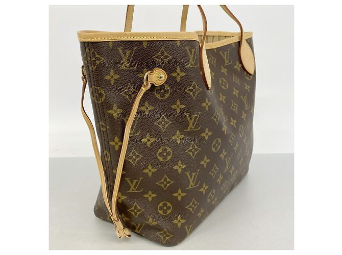 Borsa Tote Louis Vuitton Monogram Neverfull MM Marrone - vista 2