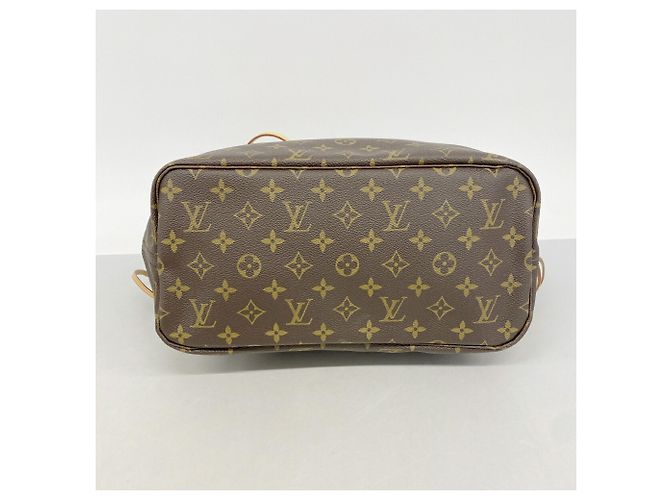 Borsa Tote Louis Vuitton Monogram Neverfull MM Marrone - vista 3
