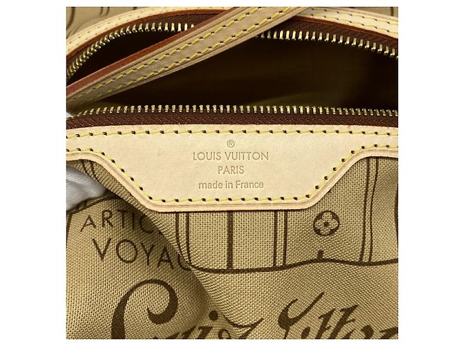 Borsa Tote Louis Vuitton Monogram Neverfull MM Marrone - vista 5