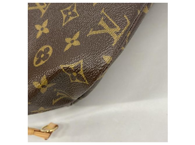 Borsa Tote Louis Vuitton Monogram Neverfull MM Marrone - vista 6