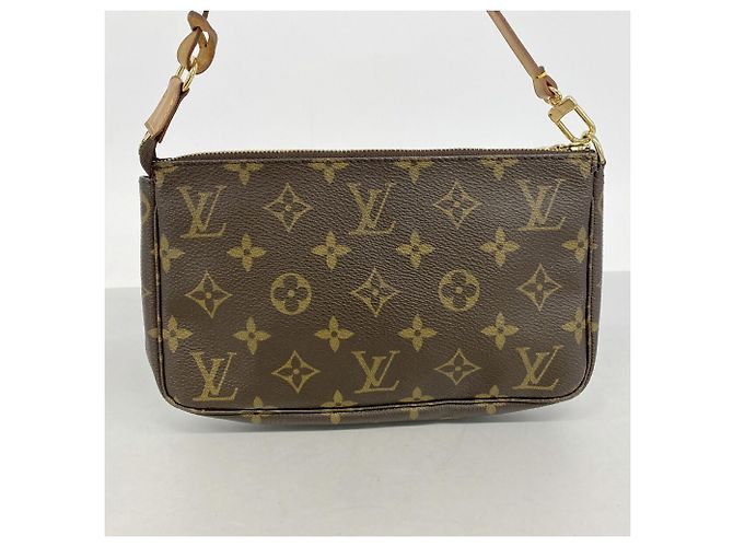 Louis Vuitton Monogram Pochette Accessoires Pouch Marrone - vista 8
