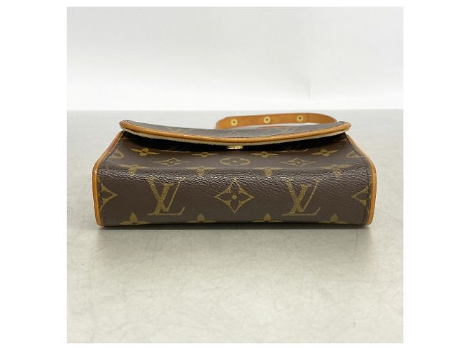 Louis Vuitton Monogram Pochette Florentine Fanny Pack Marrone - vista 3