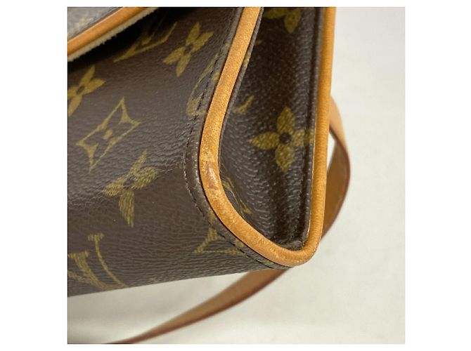 Louis Vuitton Monogram Pochette Florentine Fanny Pack Marrone - vista 6