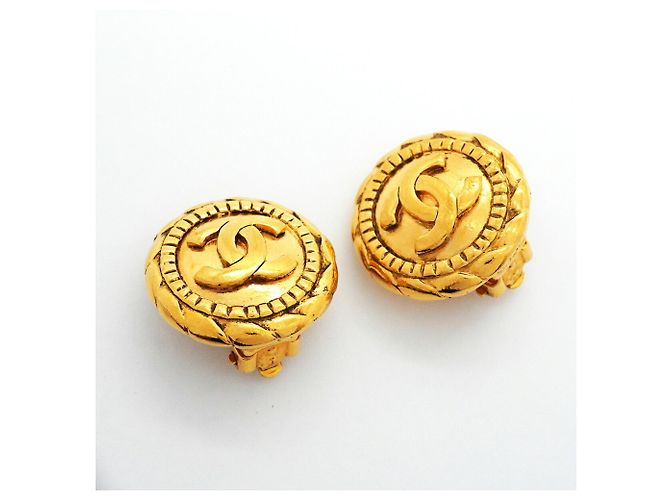 Orecchini a clip Chanel placcati oro D'oro - vista 2