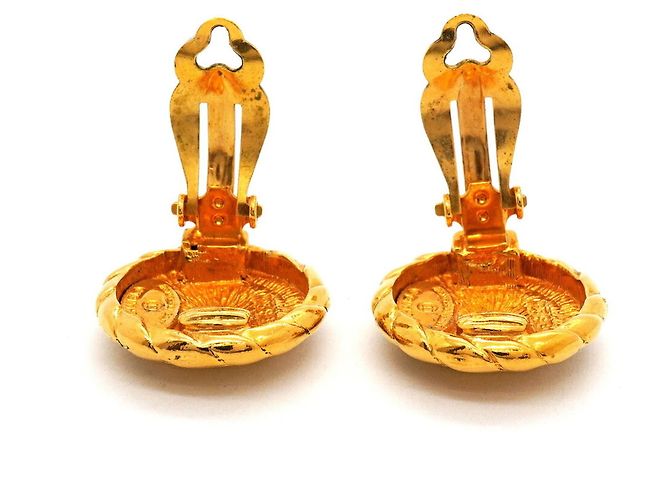 Orecchini a clip Chanel placcati oro D'oro - vista 6
