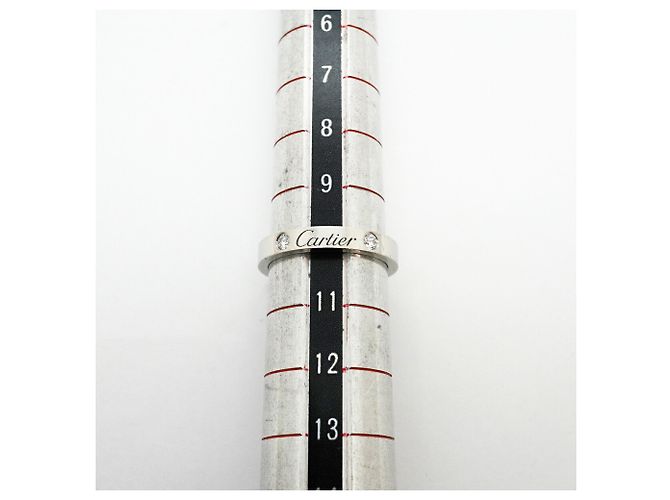 Cartier C de Ring aus Platin mit Diamant - Ansicht 6