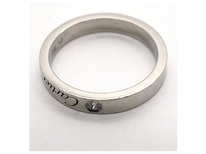 Cartier C de Ring aus Platin mit Diamant - Ansicht 9