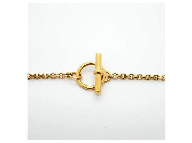 Hermès Collana Hermes Mini Maillon PM D'oro Crudo - vista 4