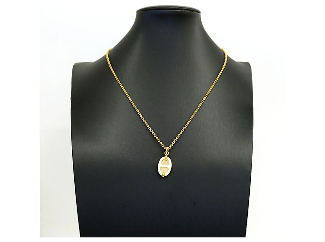 Hermès Collana Hermes Mini Maillon PM D'oro Crudo - vista 6