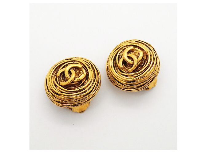 Orecchini a clip Chanel placcati oro D'oro - vista 2