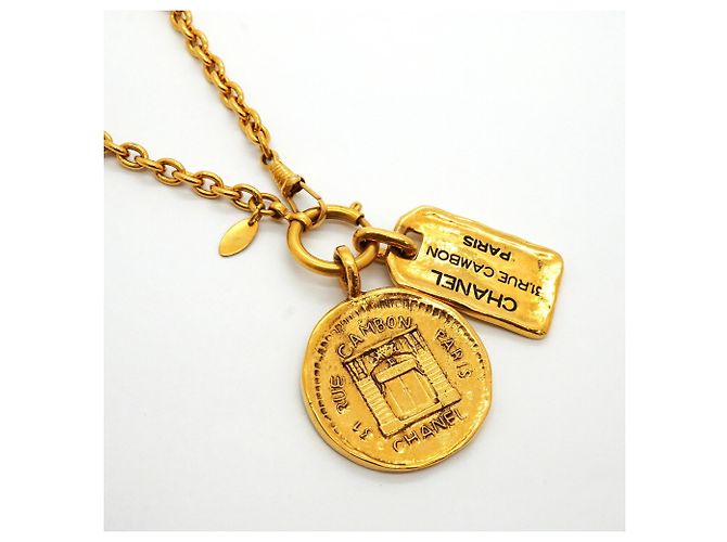Collana Chanel placcata oro D'oro - vista 2