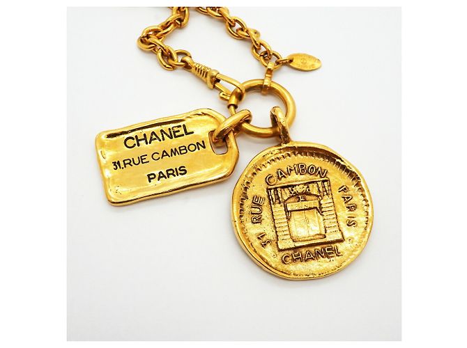 Collana Chanel placcata oro D'oro - vista 6