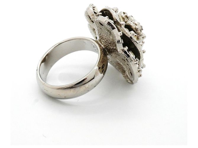 Chanel Camélia Bandring Silber - Ansicht 8