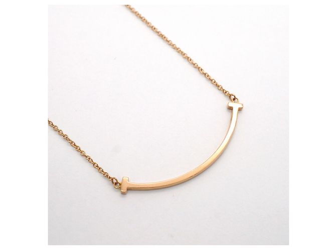 Collana Tiffany & Co. T Smile Small in oro rosa 18K - vista 2