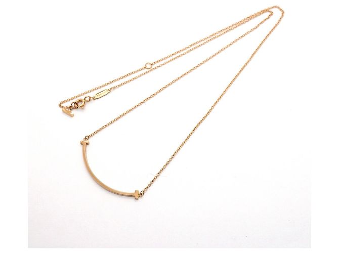 Collana Tiffany & Co. T Smile Small in oro rosa 18K - vista 3