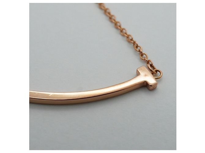 Collana Tiffany & Co. T Smile Small in oro rosa 18K - vista 8