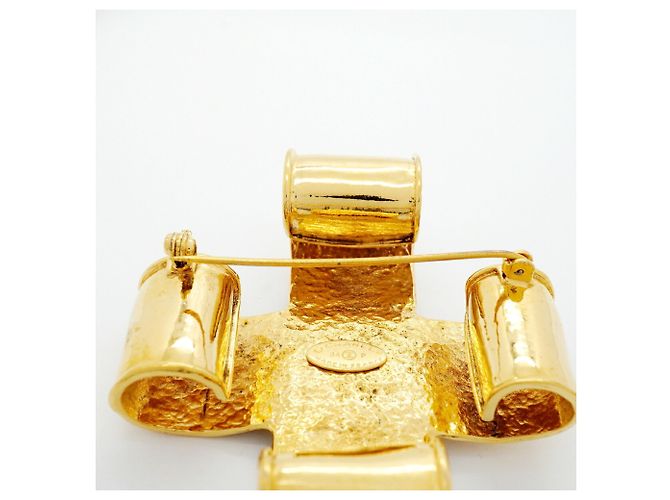 Spilla Chanel placcata oro D'oro - vista 7