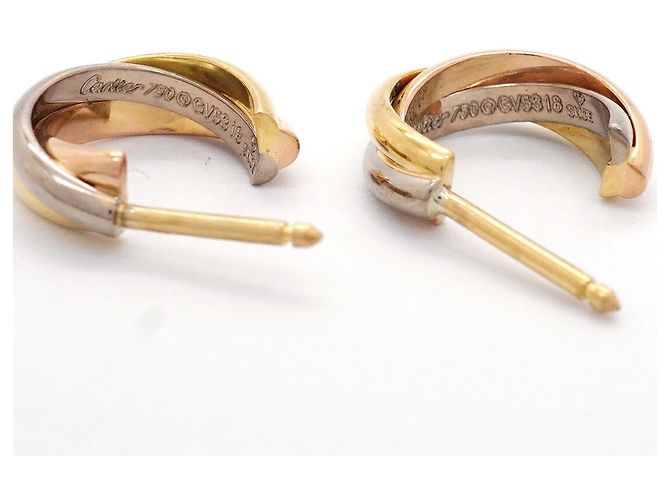 Orecchini Cartier Trinity in oro 18K - vista 4
