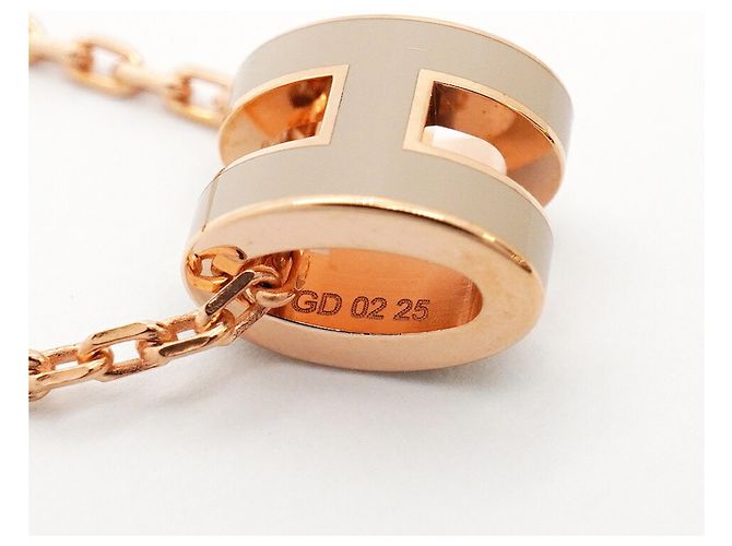 Hermès Collar Hermes Mini Pop H Dorado - vista 6
