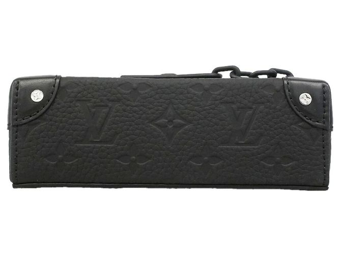 Borsa a tracolla Louis Vuitton Monogram Taurillon Steamer Nero - vista 3