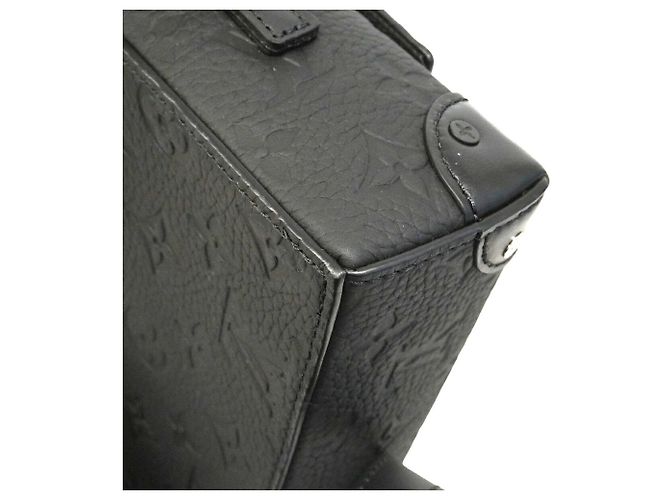 Borsa a tracolla Louis Vuitton Monogram Taurillon Steamer Nero - vista 6