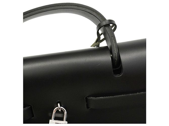 Hermès Bolsa Hermes Herbag Zip 50 Preto - vista 7