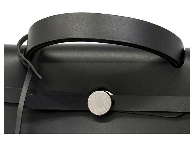 Hermès Bolsa Hermes Herbag Zip 50 Preto - vista 8