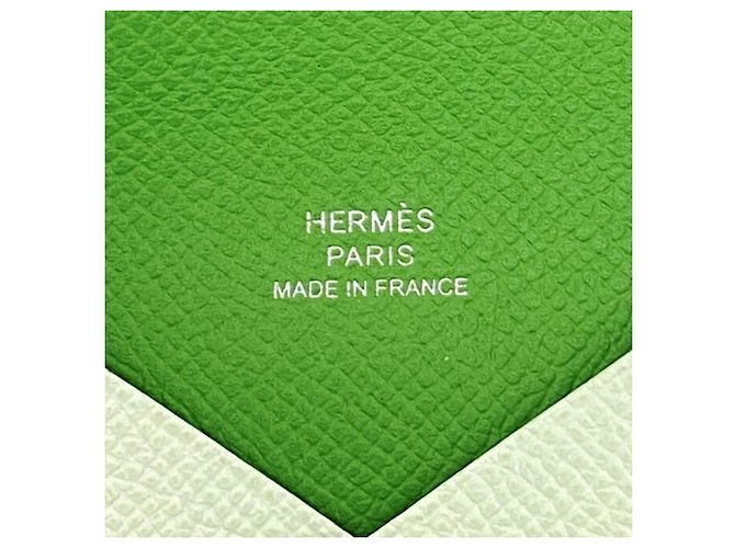 Hermès Tarjetero Hermes Calvi Verso Green Verde - vista 4