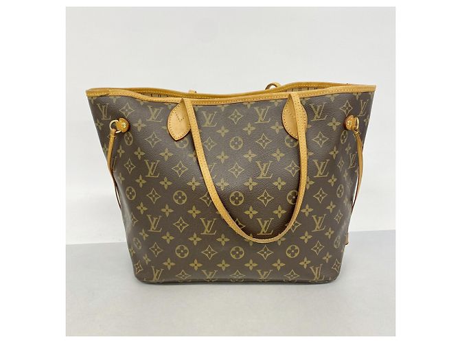 Borsa Tote Louis Vuitton Monogram Neverfull MM Marrone - vista 10