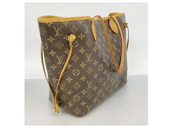 Borsa Tote Louis Vuitton Monogram Neverfull MM Marrone - vista 2