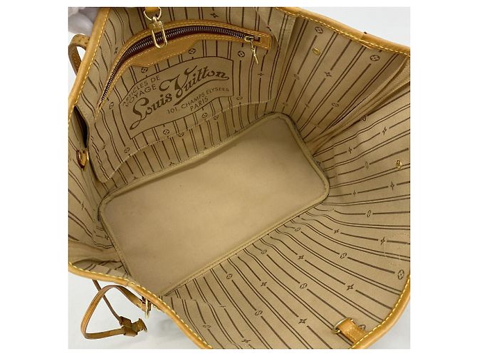 Borsa Tote Louis Vuitton Monogram Neverfull MM Marrone - vista 4