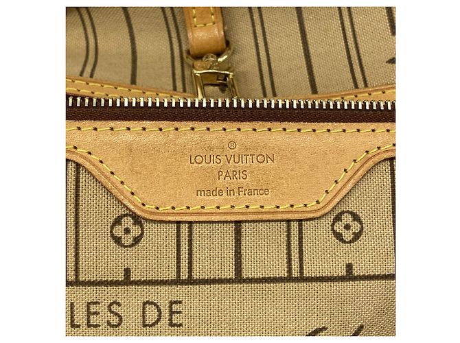 Borsa Tote Louis Vuitton Monogram Neverfull MM Marrone - vista 5