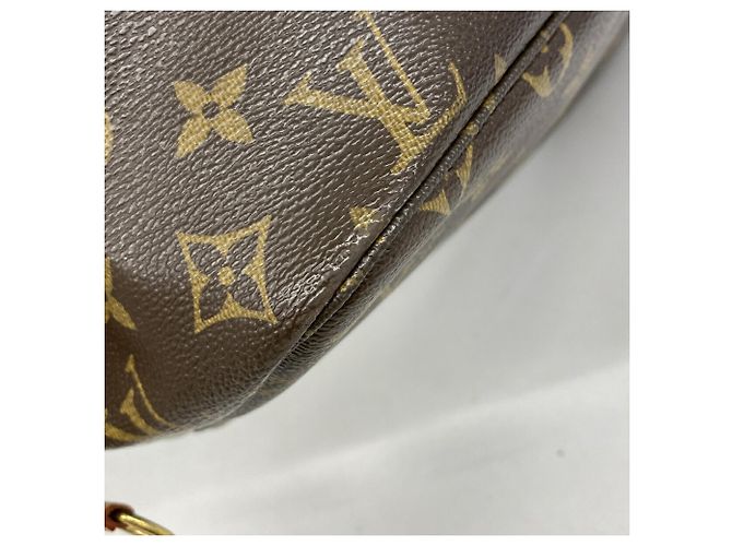 Borsa Tote Louis Vuitton Monogram Neverfull MM Marrone - vista 7