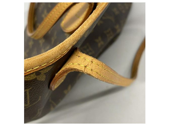 Borsa Tote Louis Vuitton Monogram Neverfull MM Marrone - vista 8