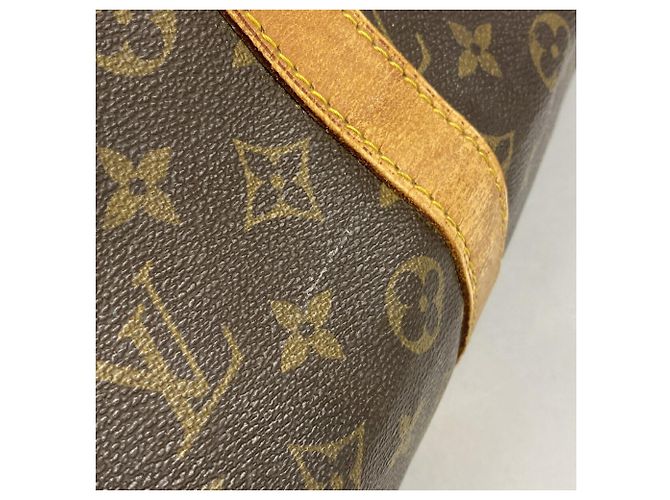 Louis Vuitton Monogram Keepall Bandoulière 55 Marrone - vista 11