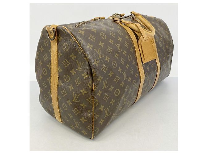 Louis Vuitton Monogram Keepall Bandoulière 55 Marrone - vista 2