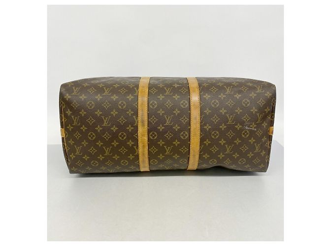 Louis Vuitton Monogram Keepall Bandoulière 55 Marrone - vista 3