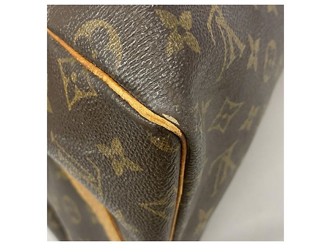 Louis Vuitton Monogram Keepall Bandoulière 55 Marrone - vista 7